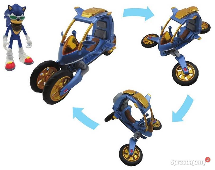 Figurka SONIC i Pojazd Trójkołowy BLUE FORCE ONE Tomy Figurki małopolskie Mogilany
