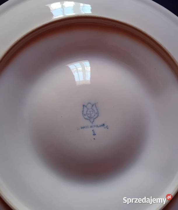 Porcelitowa patera kabaret Pruszków PRL