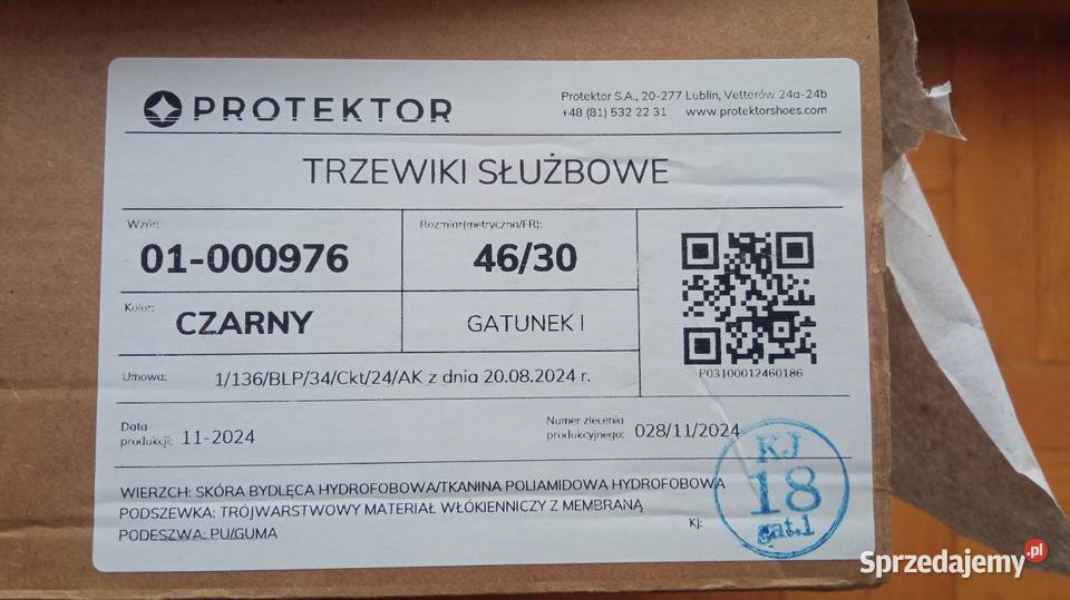 Buty taktyczne militarne górskie Protektor r 46 mazowieckie sprzedam