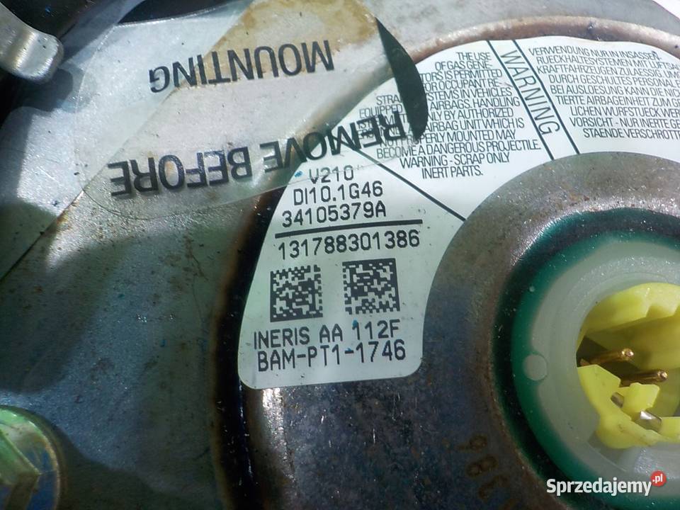 NISSAN JUKE I F15 16 B 13r AIRBAG poduszka Suków