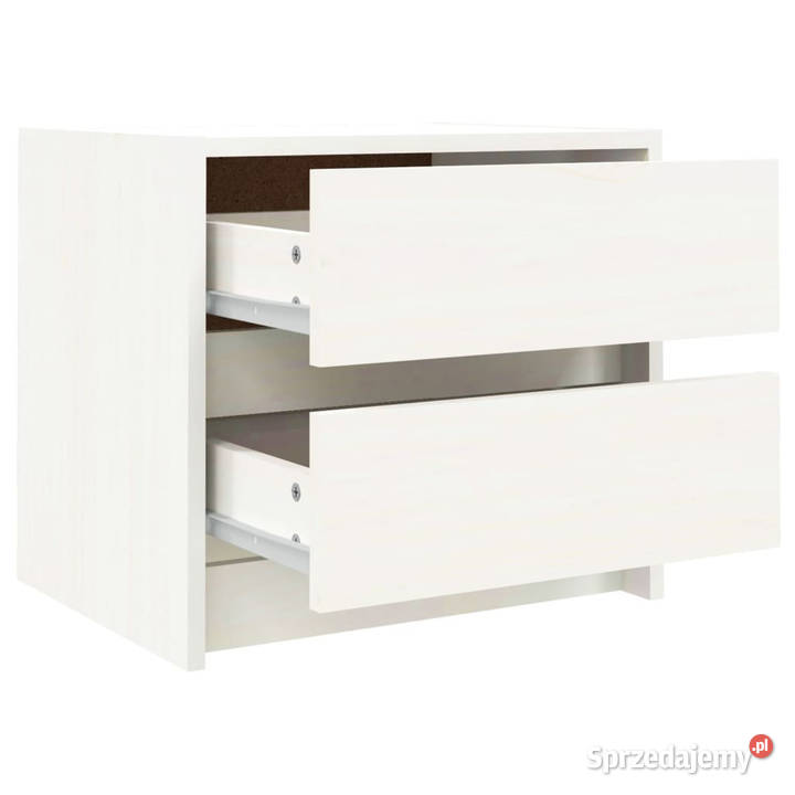 Szafki nocne 2 białe 40x31x355 lite drewno Nocne Warszawa sprzedam