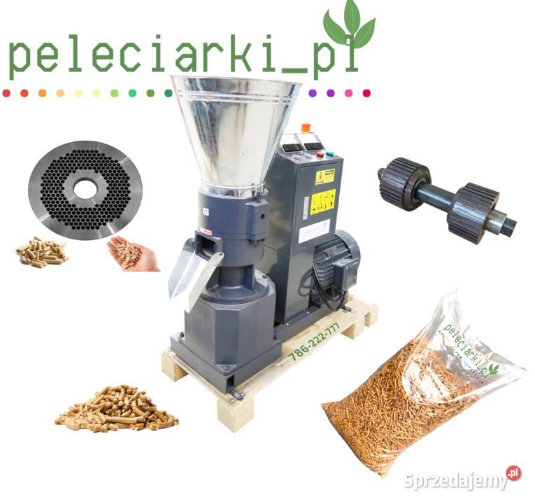 Pelleciarka 75 kW do 150 h zboża do 60 h trociny śląskie Częstochowa