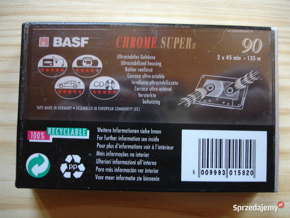 Kaseta magnetofonowa BASF CHROME SUPER II 90 Zielona Góra