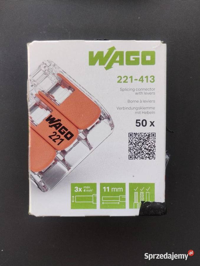 Wago 3x 221413 50 Części i akcesoria sprzedam