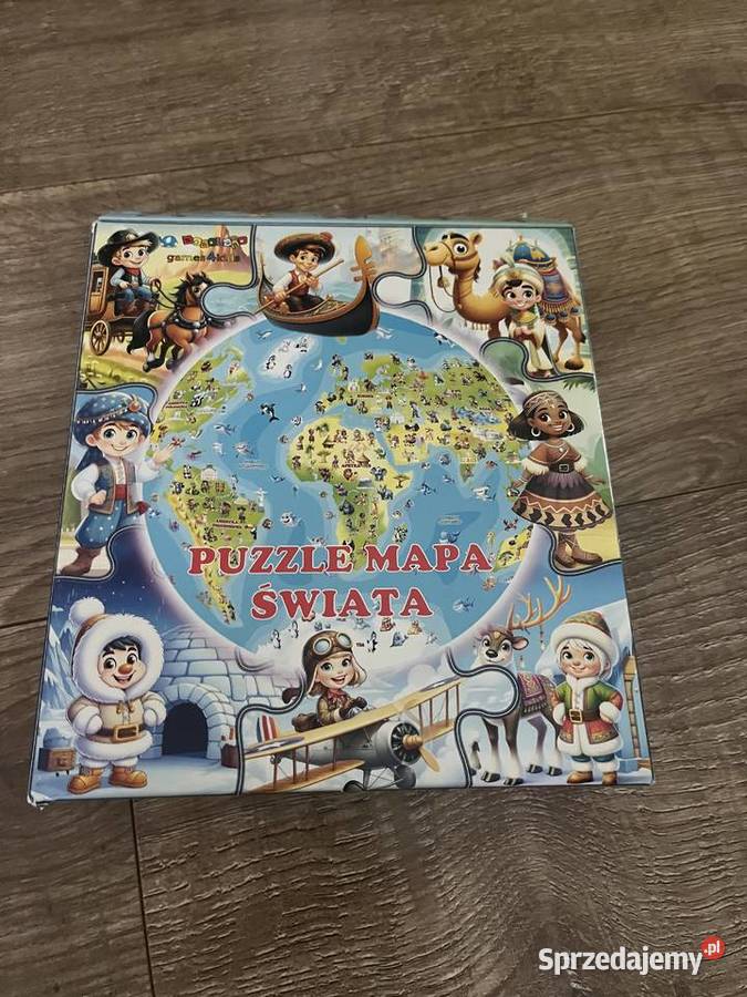 Puzzle mapa świata Wrocław