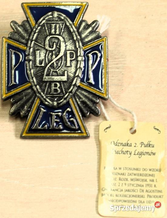 Odznaka 2 Pułk Piechoty Legionów II RP REPLIKA Warszawa