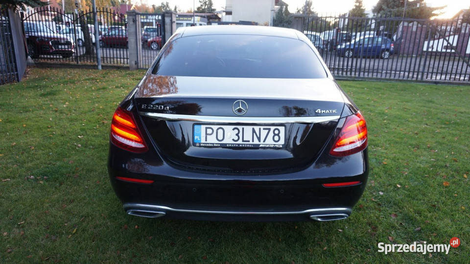 Mercedes E 220 Polski salon Automat Gwarancja czujnik martwego pola Zielona Góra