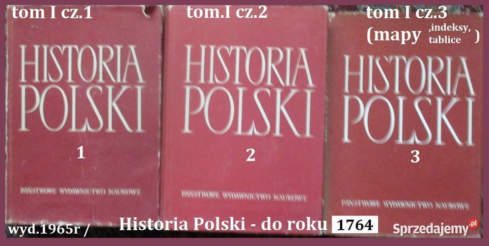 Histora Polski tI do 1764 Łowmiański mapy Łódź
