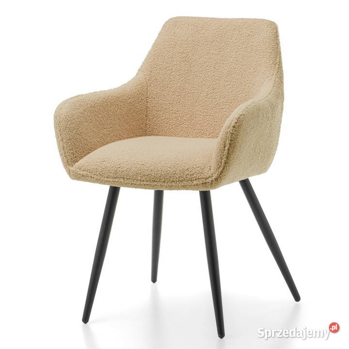 Beżowe Krzesło Boucle Wysyłka 24H Dostawa 0 Tarchały Małe