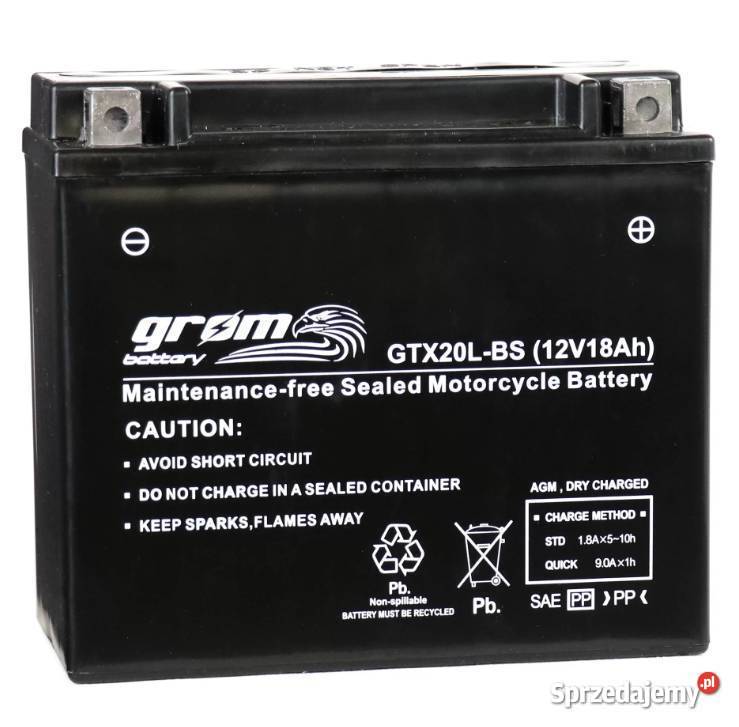 Akumulator MOTO GROM GTX20LBS 12V 18Ah 270A Białystok