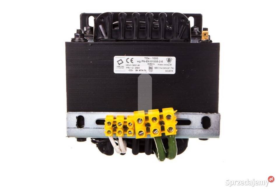 Transformator jednofazowy TOe 1000VA 230V24V Instalacje Bolesławiec