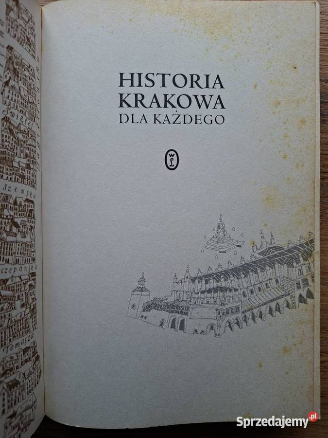 Historia Krakowa każdegoJan M Małecki Kraków sprzedam