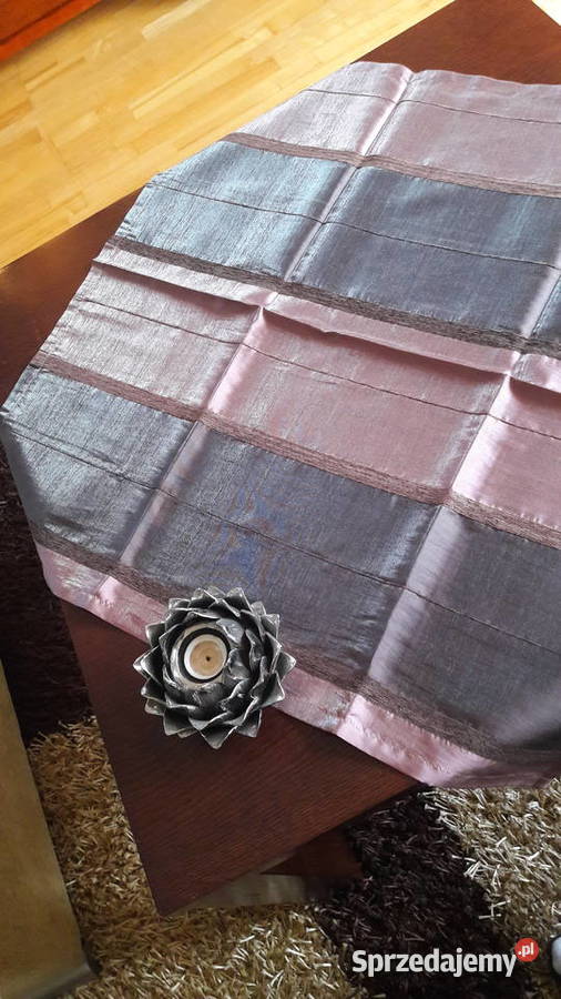 Serweta odcienie fioletu 75x75 bieżnik 25x73 Obrusy i serwety Radom