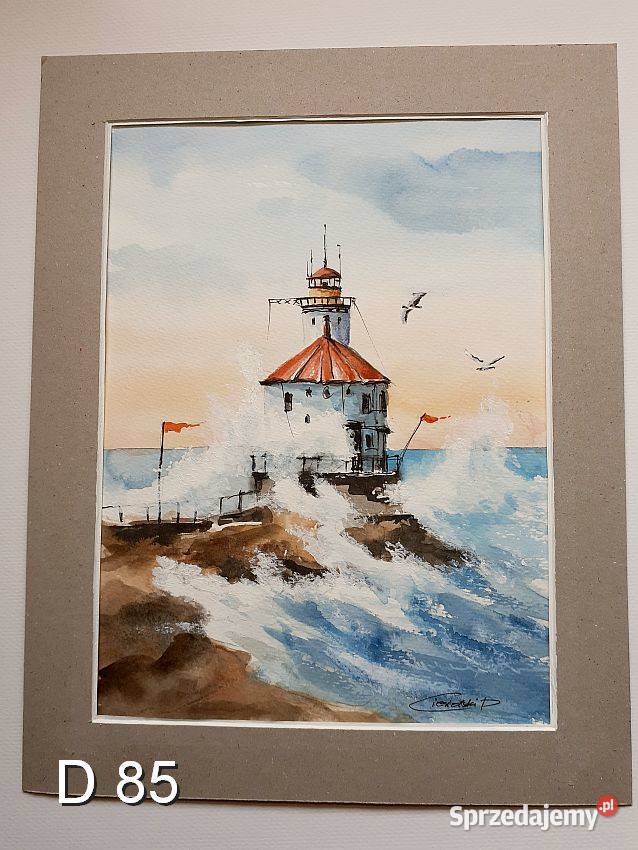 Akwarela Obraz Pejzaż lubuskie Nowa Sól sprzedam