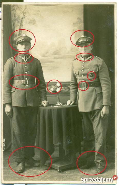 Stare zdjęcie żołnierz żołnierze polscy piechota Militaria wielkopolskie Ostrów Wielkopolski sprzedam