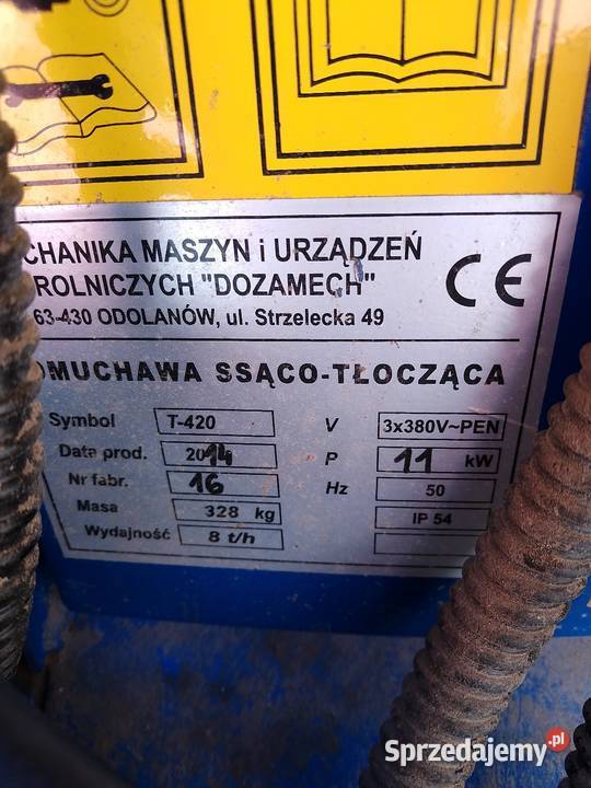 Dmuchawa ssącotłocząca Dozamech t420 Hajnówka sprzedam