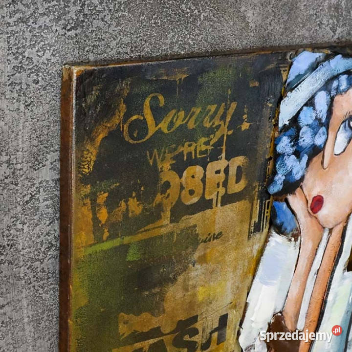 Obraz metalowy 3D LOFT ARTWORK 140x70 Chmielnik