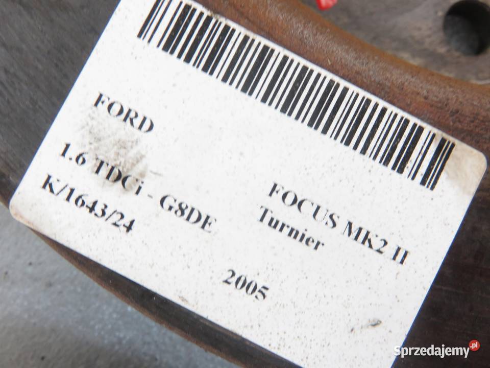 TARCZA HAMULCOWA TYŁ FORD FOCUS MK2 II 16 TDCi