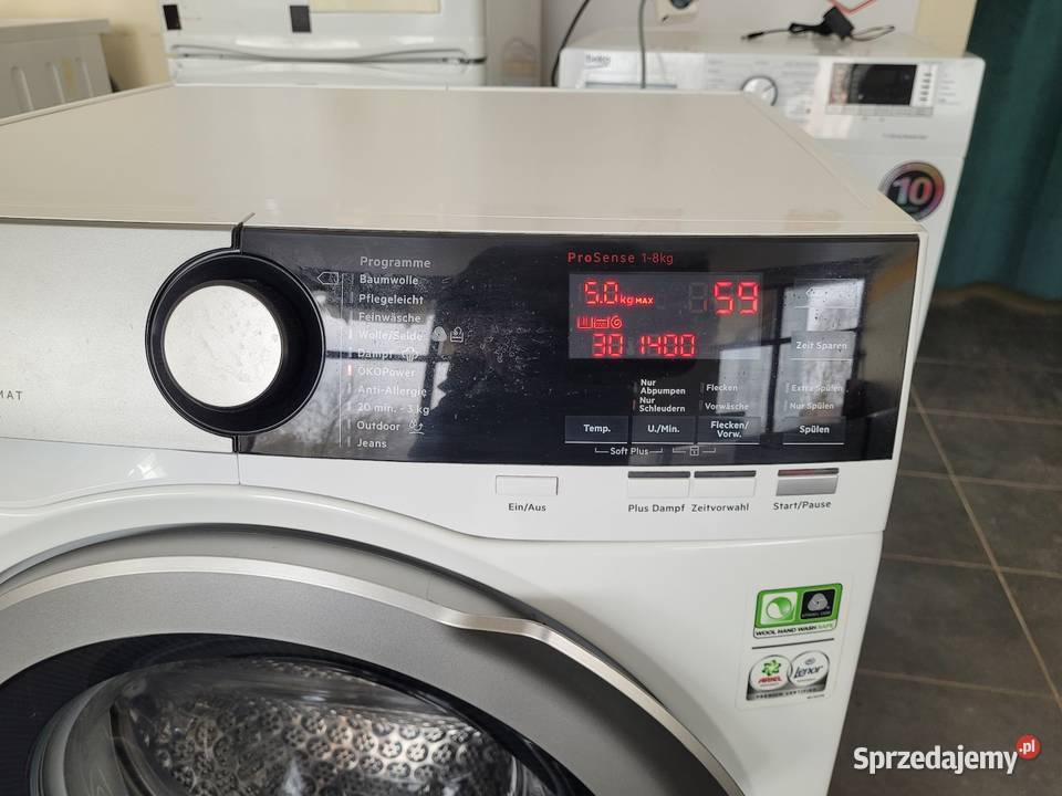Sprzedam pralkę firmy AEG 8 1400 obr A Classa z śląskie Zabrze