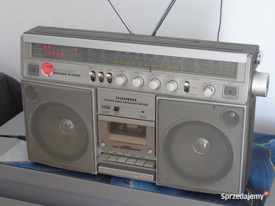 Radio magnetofon Telefunken CR100 Vinage DOSTAWA podkarpackie Jasło