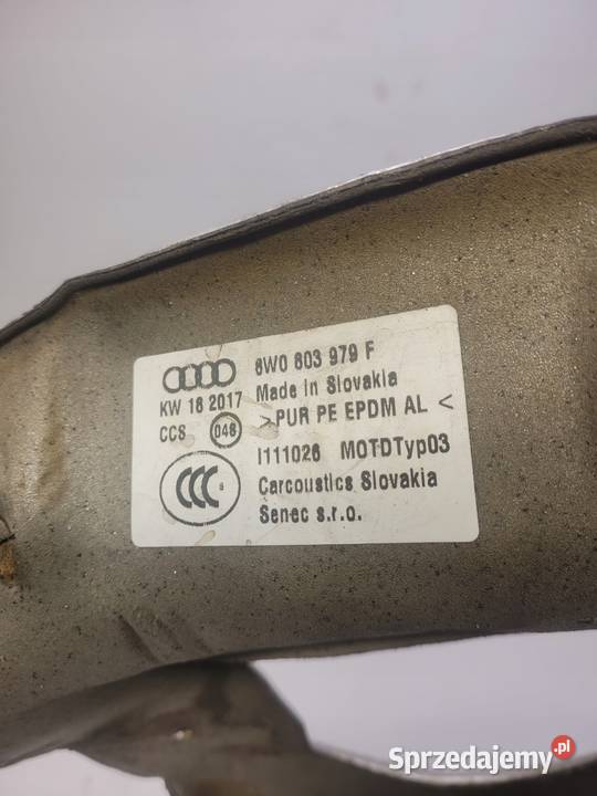 OSŁONA TERMICZNA TUNELU AUDI A4 B9 A5 8W0803979F osobowe śląskie sprzedam