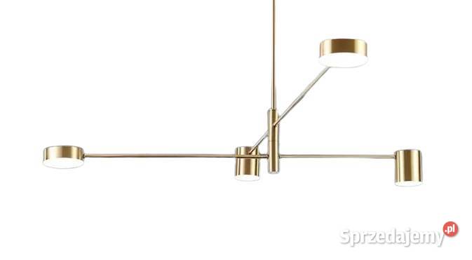 Look żyrandol LED nowoczesny 4punktowy złoty Katowice