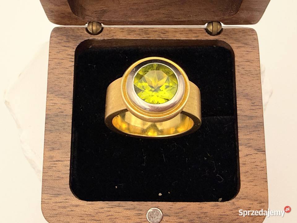 Masywny Designerski Pierścionek ze Złota Próby Szczecin