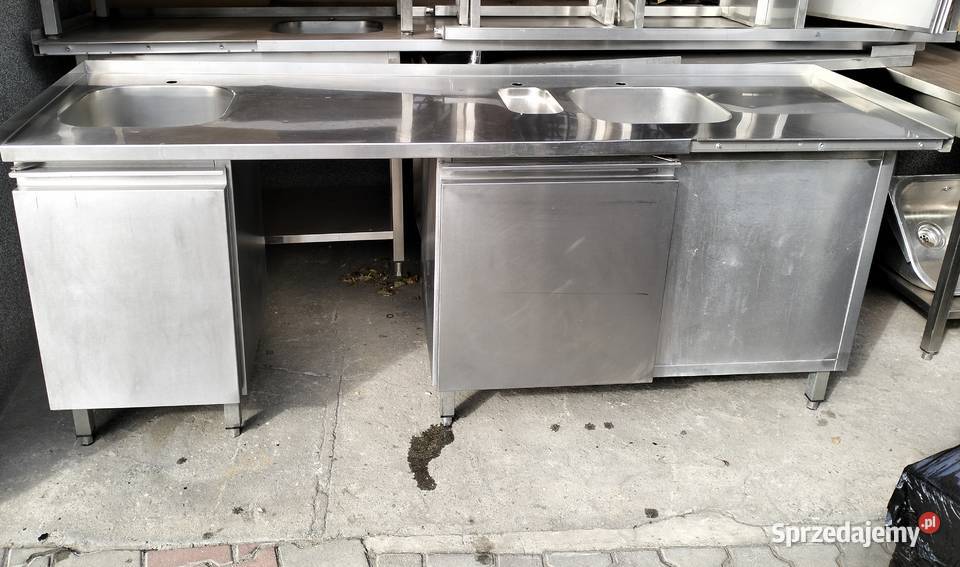 Zlew 2koorowy zabudowany gastronomiczny Słupia Kapitulna