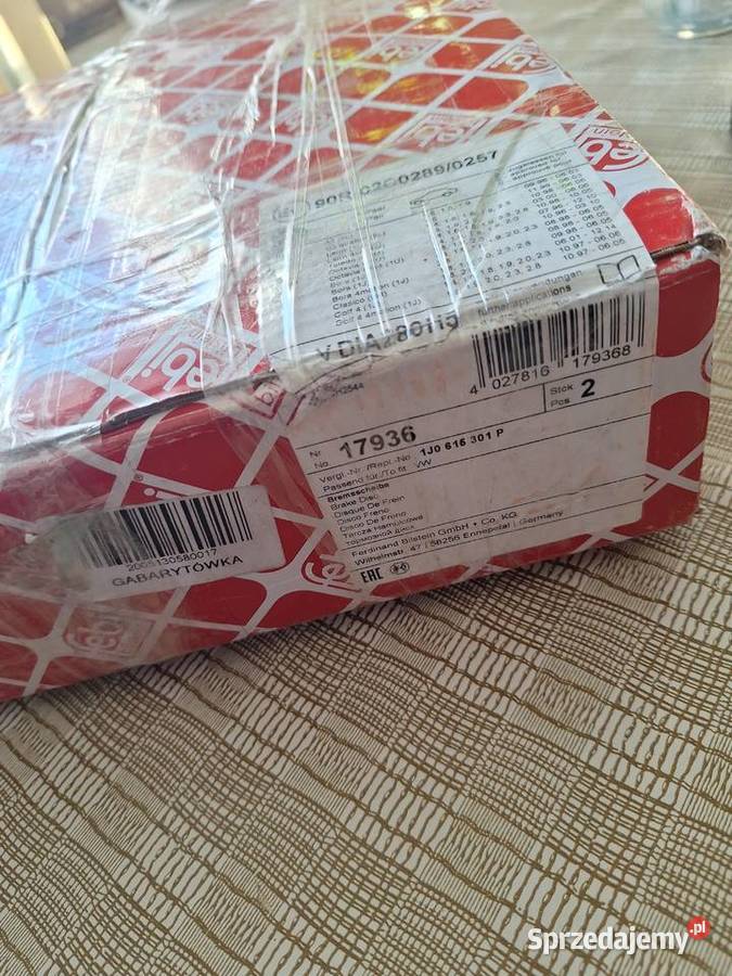 Nowe tarcze przód firmy febi Rok produkcji 1997 warmińsko-mazurskie Pasym