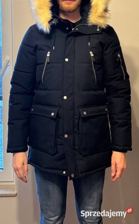 Reserved Kurtka z kapturem Granatowa Rozmiar S małopolskie Kraków