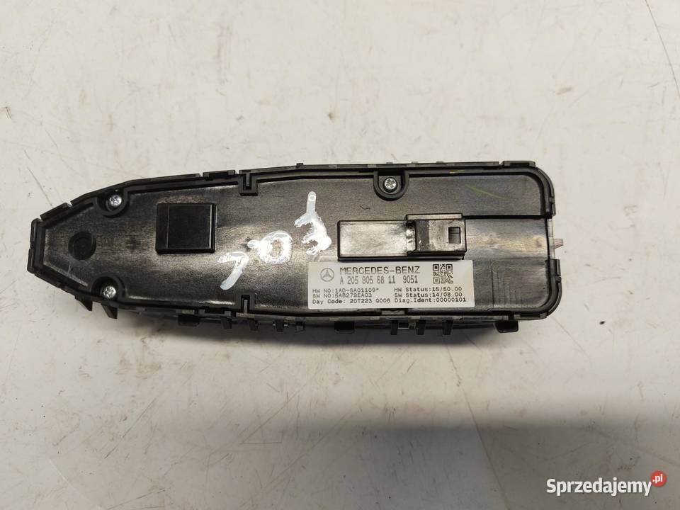 Mercedes EQC 400 W293 PANEL PRZEŁĄCZNIK SZYB