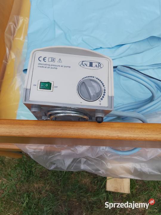 Łóżko medyczne elektryczne 5funkcyjne 2 materace Gidle