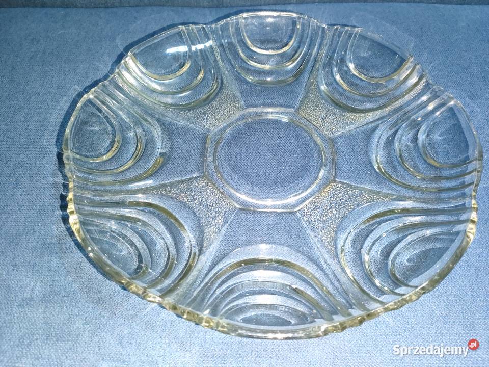 Zestaw szkła kryształowego wazon półmisek talerz Antyki, Sztuka, Kolekcje Bielsko-Biała