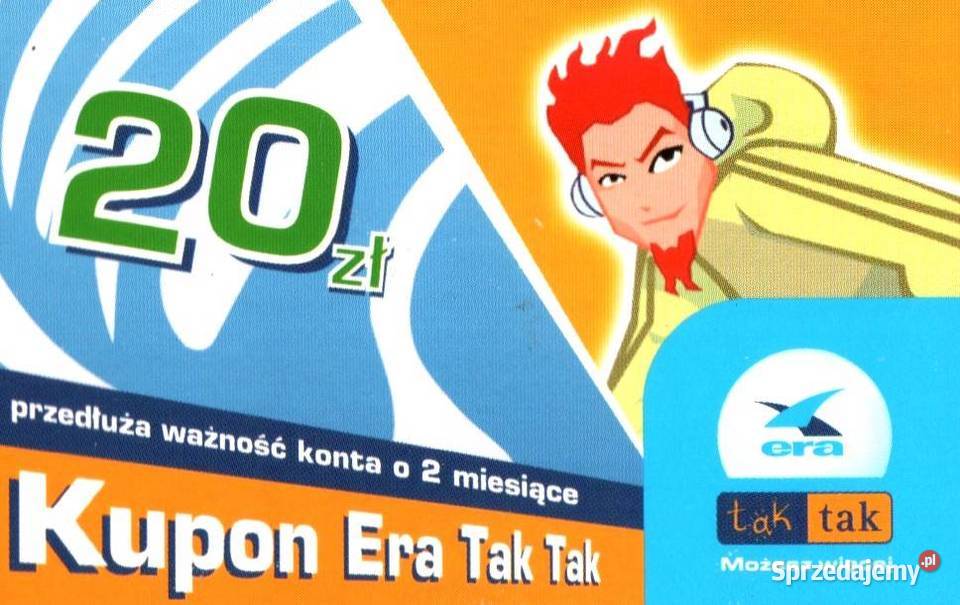 Karty doładowujące ERA TAK TAK Pocztówki i karty telefoniczne Kolekcje wielkopolskie