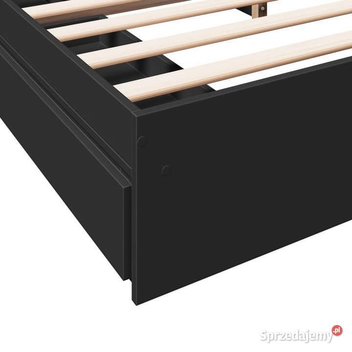 Rama łóżka z szufladami czarna 180x200 WM3280637 mazowieckie Warszawa