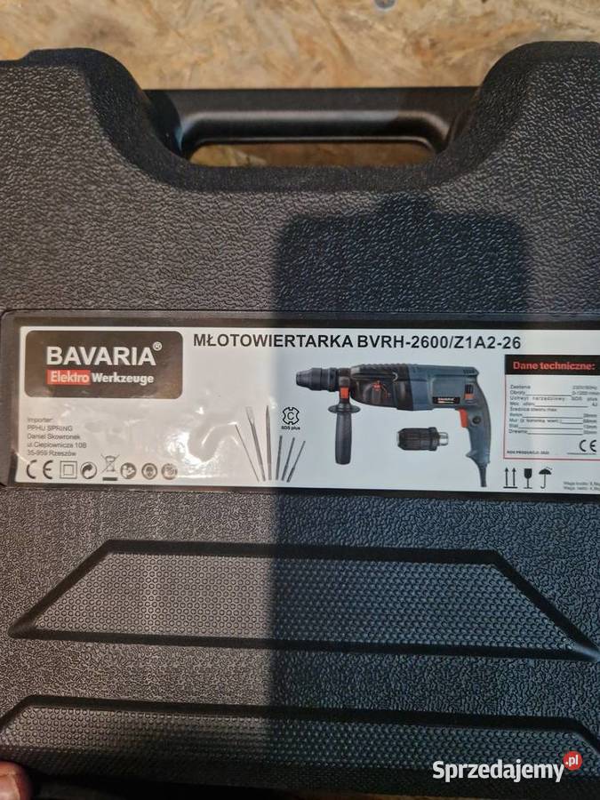 Młotowiertarka Bavaria BVRH2600 SDS Plus 2600 W wielkopolskie Głogowa