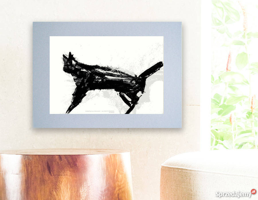 czarno biały plakat do pokojunowoczesny Katowice