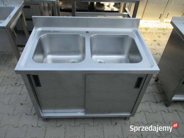 Zlew Gastronomiczny 2 Komorowy Drzwi Suwane Ostrów Wielkopolski sprzedam