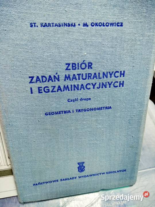 Zbiór zadań maturalnych i egzaminacyjnych Antykwariat Warszawa