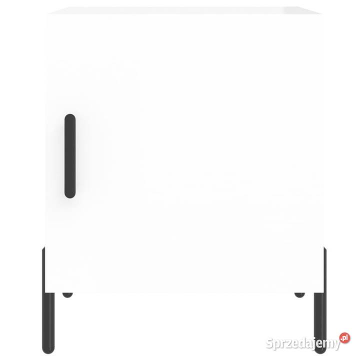 Szafka nocna biała z połyskiem 40x40x50 WM827584
