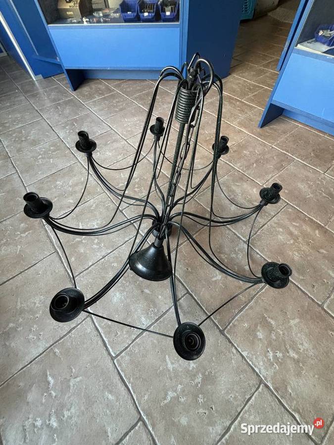 Lampa Żyrandol wiszący czarny w stylu śląskie Bytom sprzedam