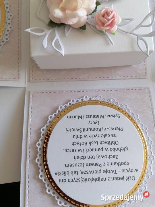 Exploding box z okazji komunii świętej śląskie