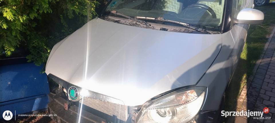 Maska pokrywa silnika srebrny metalik Skoda