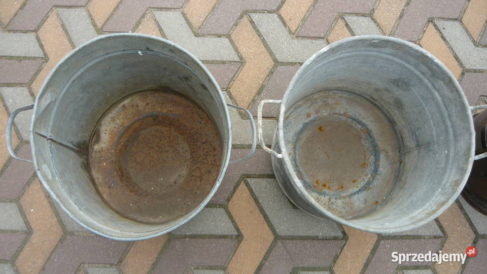 Kocioł ocynk kociołek ocynkowany emaliowany duży podlaskie Sokółka sprzedam