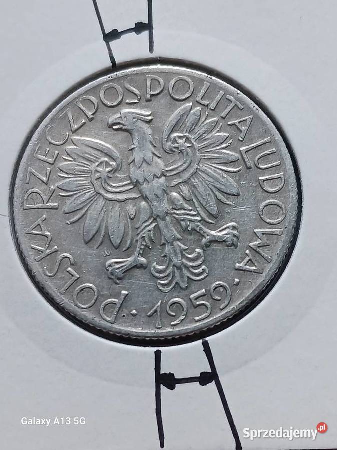 5 Złotych Rybak 1959 r 6 Skrętka Piękne Konin
