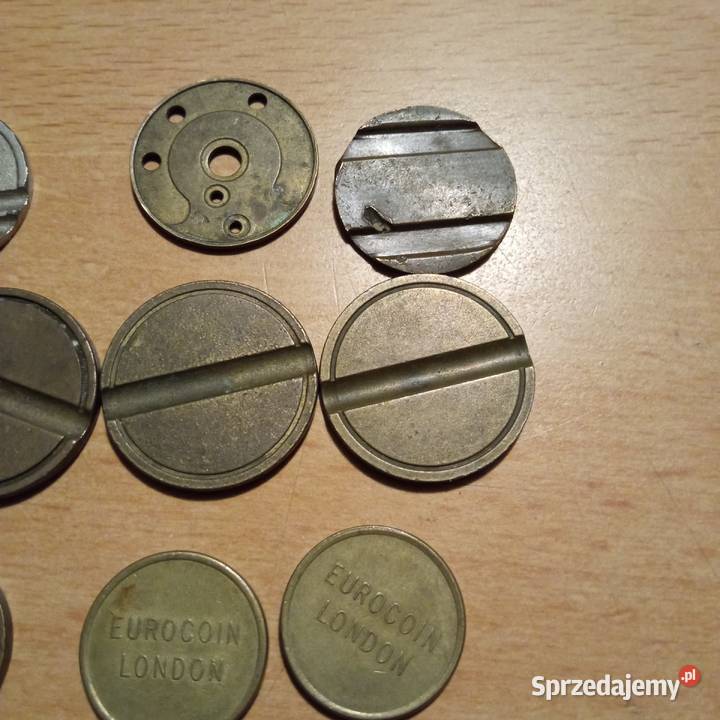 Stare żetony 19 sztuk idealne do kolekcji Szczecin