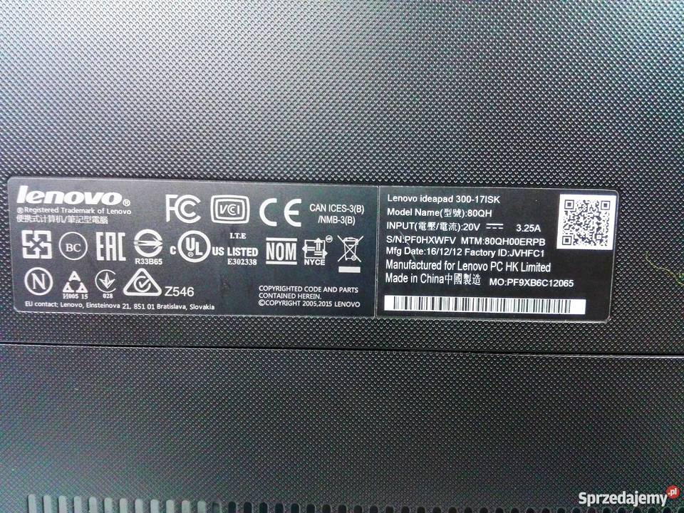 Laptop Lenovo IdeaPad 30017ISK i3 IBM/Lenovo Białystok sprzedam