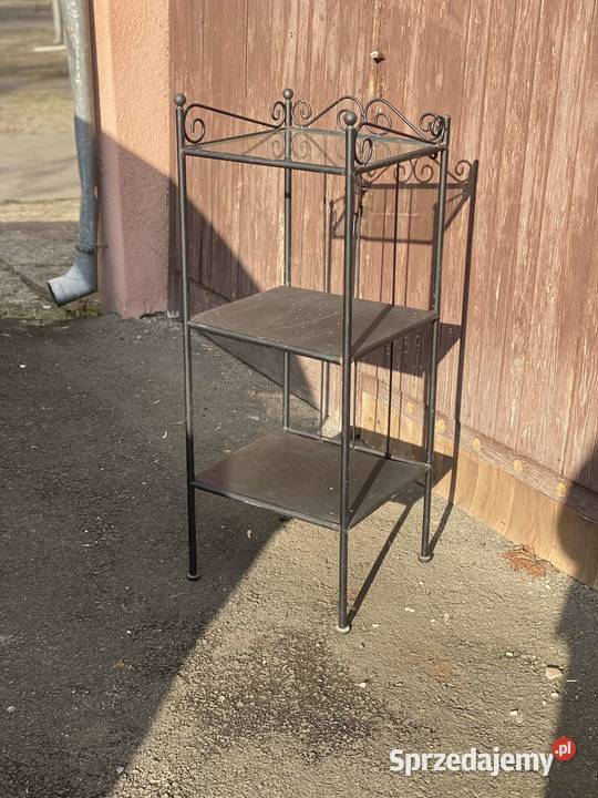 metalowa etażerka stojak kwietnik stolik ikea