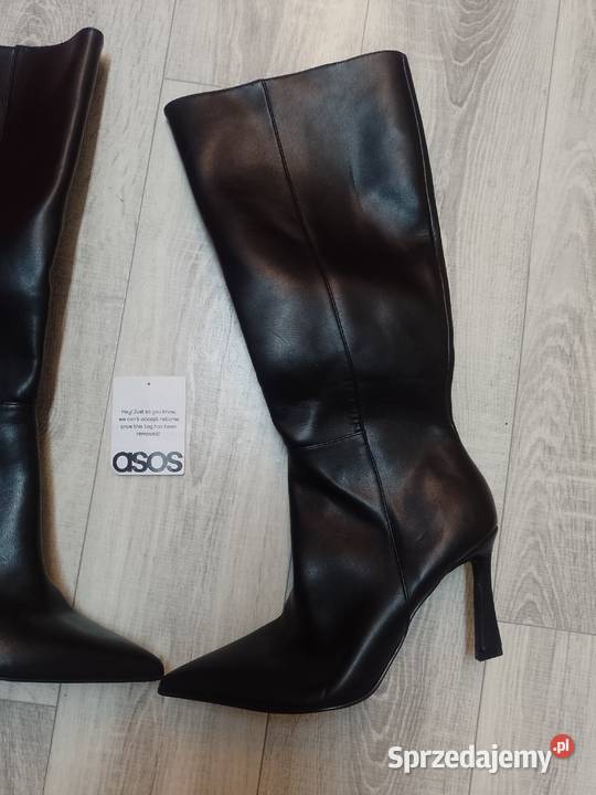 40 Asos Design czarne Kozaki szpilki wieczorowe czarny Kraków sprzedam