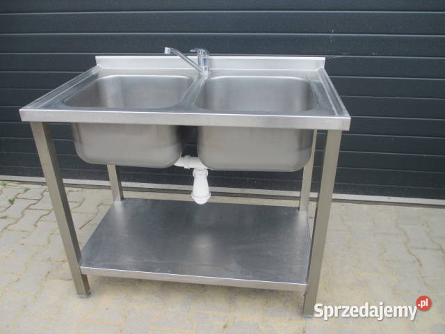 Zlew 2 Komory Dwukomorowy z Półką 1006085 Ostrów Wielkopolski